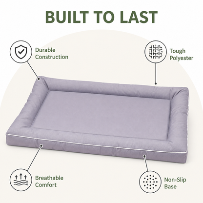 Ortekor All-Season Polyester & Non-Slip Dog Bed