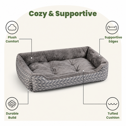 Ortekor Ultra-Soft Plush & Thick Cushion Pet Bed