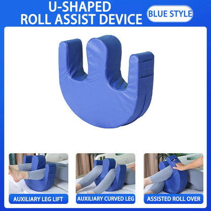 Positioning Wedge Cushion for Bedbound Patients – Caregiver Support Pillow with Handle for Mobility Assistance