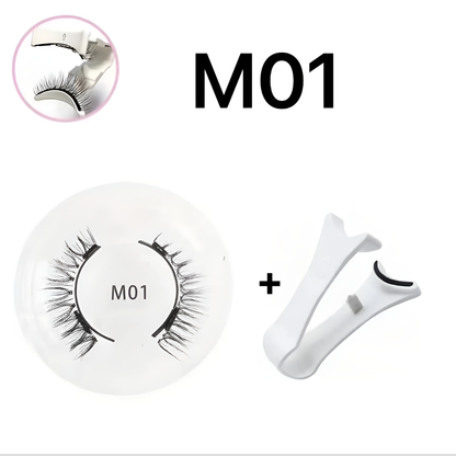 Reusable Magnetic False Eyelashes with Precision Applicator for Natural Volume & All-Day Wear