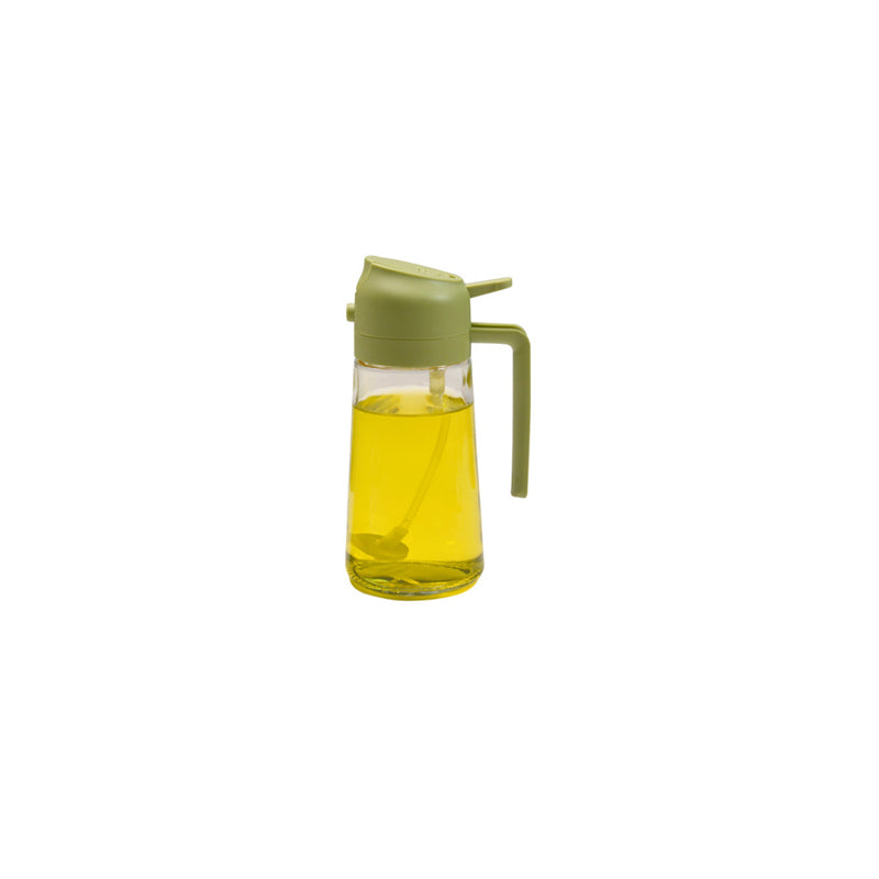 Glass Oil Mister and Pouring Bottle for Cooking – Dual-Function Sprayer with Wide Mouth, 16 oz Capacity – Leak-Proof Kitchen Dispenser for
