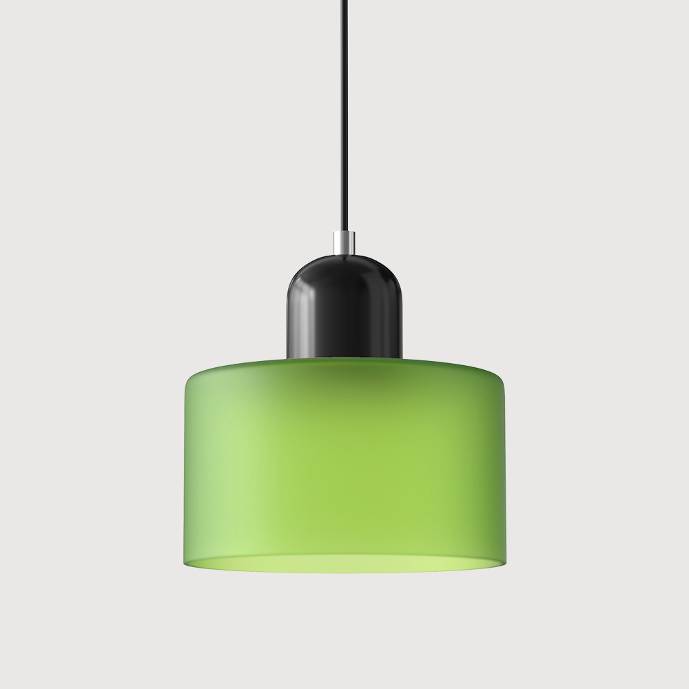 Glass Pendant Light Fixture with Adjustable Cord for Kitchen Island, Dining Room, and Living Room