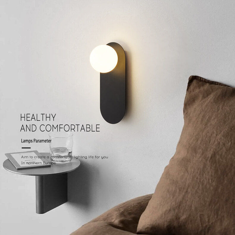 G9 Hardwired Wall Sconce Metal Glass 12 Inch Vertical Fixture Bedroom Hallway Indoor Lighting White Black for Modern Interiors