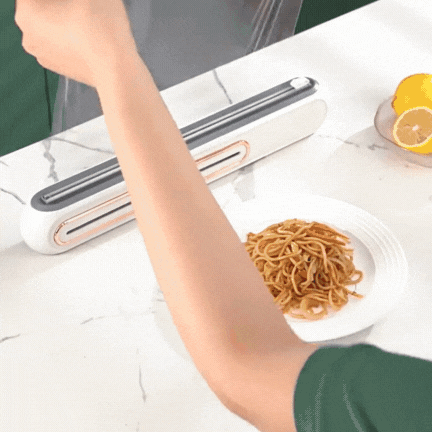 Mira Plastic Wrap Dispenser - Magnetic with Precision Cutter