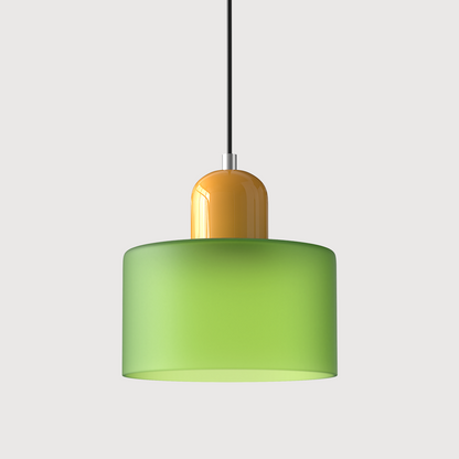 Glass Pendant Light Fixture with Adjustable Cord for Kitchen Island, Dining Room, and Living Room