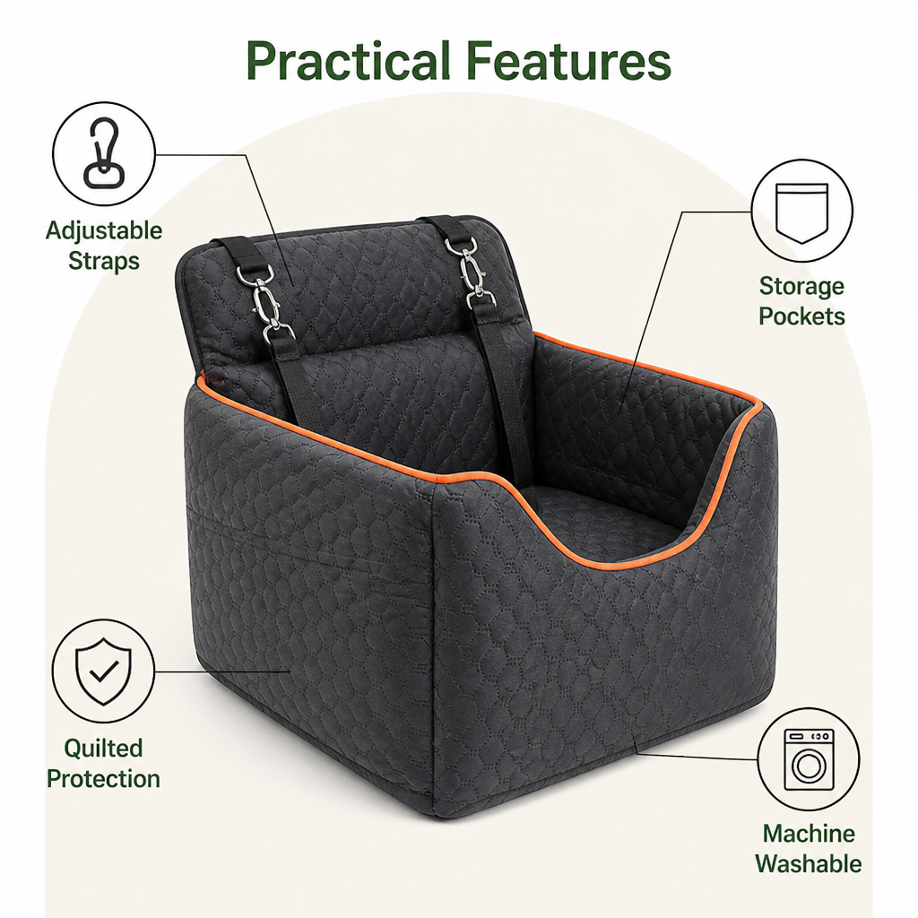 Ortekor Elevated Removable & Washable Car Booster Seat