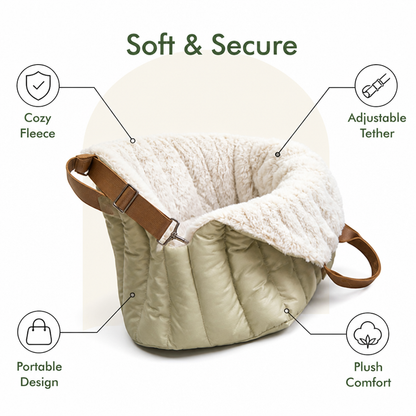 Ortekor Plush Fleece Car Seat & Travel Carrier