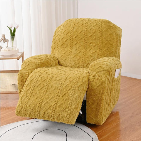 Jovian Recliner Cover - Jacquard Stretch, Modern Design Slipcover