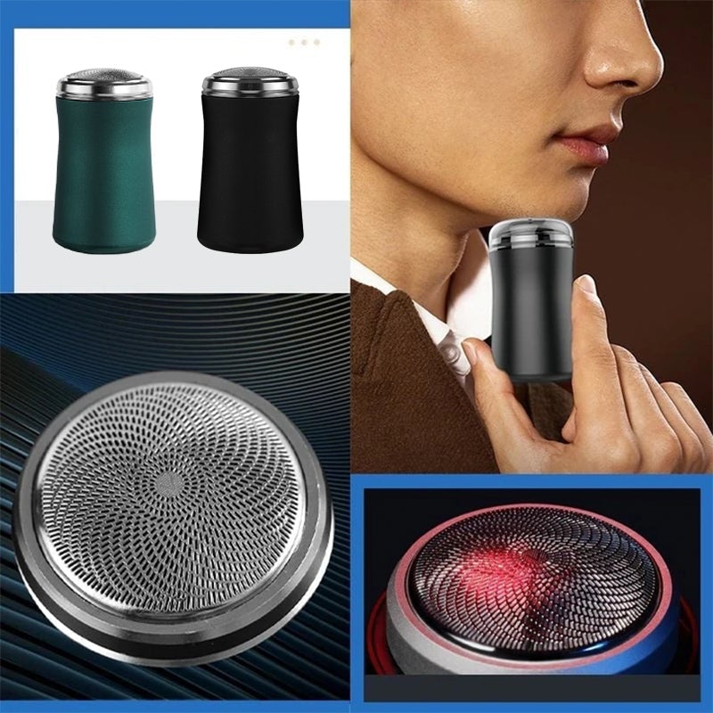 Travel-Size Rechargeable Men's Foil Shaver with USB-C Charging for On-the-Go Grooming