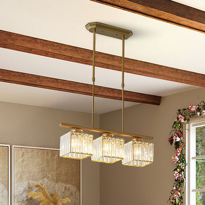 Multi-Light Overhead Fixture with Clear Glass Globes for Dining Tables & Islands – Adjustable Drop, Black Metal Frame, E27 Socket – Contempo