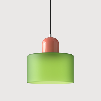 Glass Pendant Light Fixture with Adjustable Cord for Kitchen Island, Dining Room, and Living Room