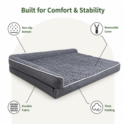Ortekor Non-Slip & Removable Cover Dog Sofa Bed