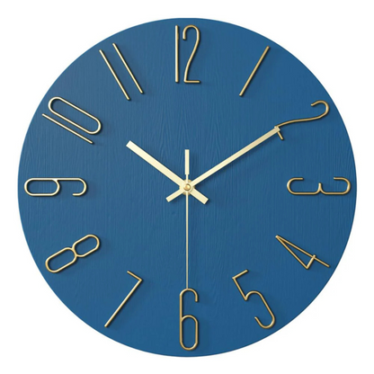 12-Inch Silent Quartz Timepiece for Bedroom & Office – Lightweight Plastic Frame, Battery Operated, Easy Read Display