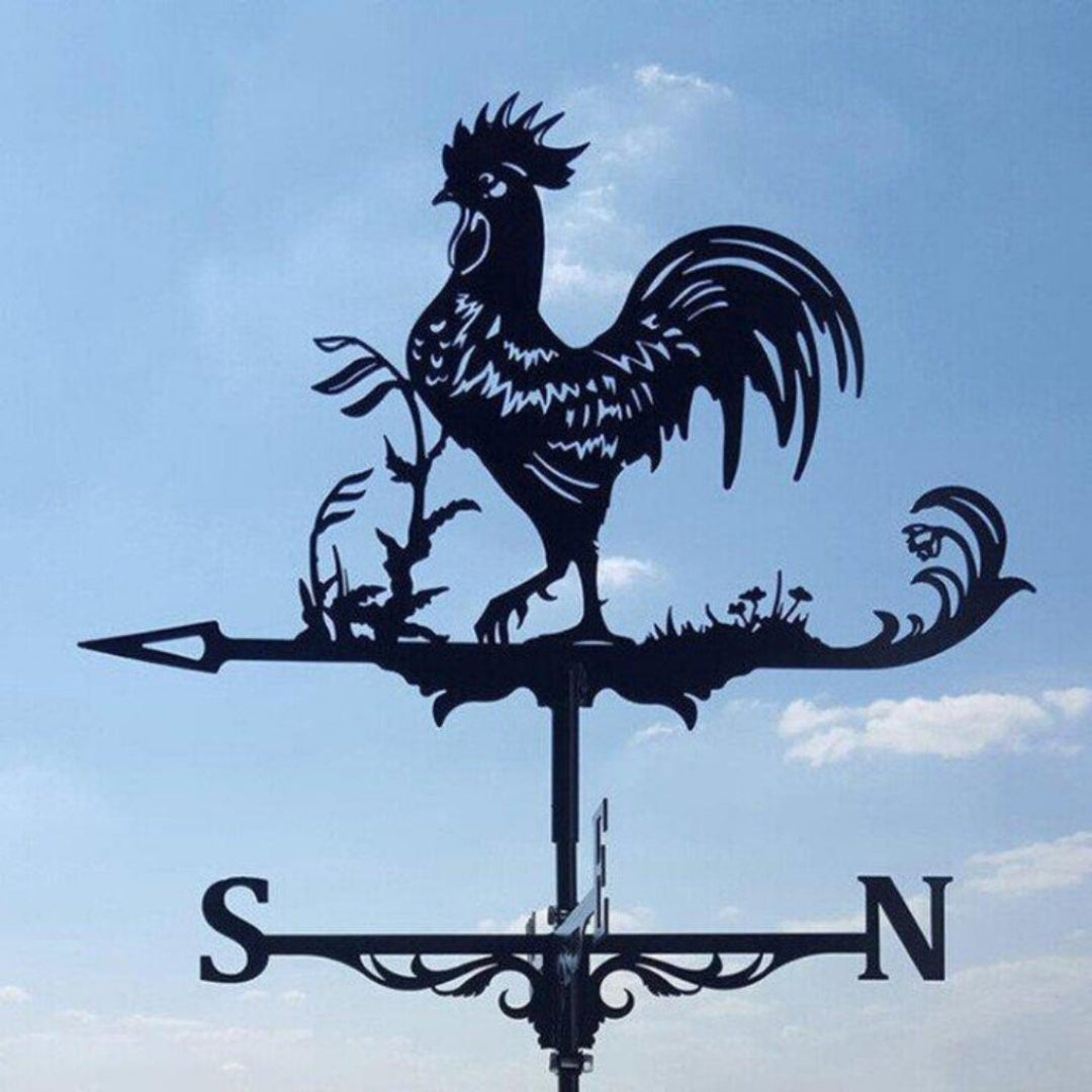Decorative Weather Vane for Yard – Stainless Steel Wind Direction Indicator, Weatherproof Garden Accent