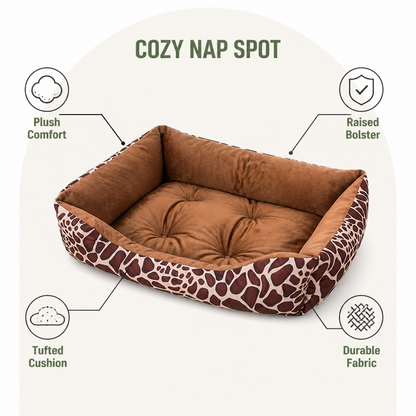 Ortekor Plush Polyester Dog Bed (Multiple Sizes)
