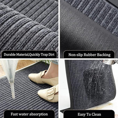Dorian Door Mat - Durable Polyester, Non-Slip Welcome Design