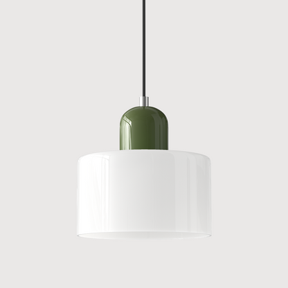 Glass Pendant Light Fixture with Adjustable Cord for Kitchen Island, Dining Room, and Living Room