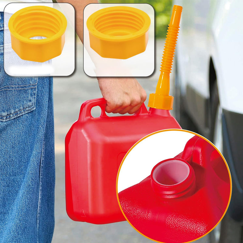 Fuel Container Replacement Spout Kit with Bendable Hose for Gas Cans – Universal Fit Pouring Nozzle Set