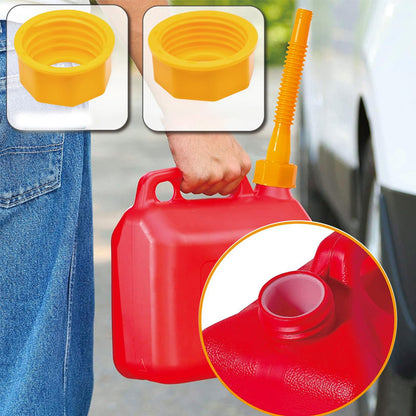 Fuel Container Replacement Spout Kit with Bendable Hose for Gas Cans – Universal Fit Pouring Nozzle Set