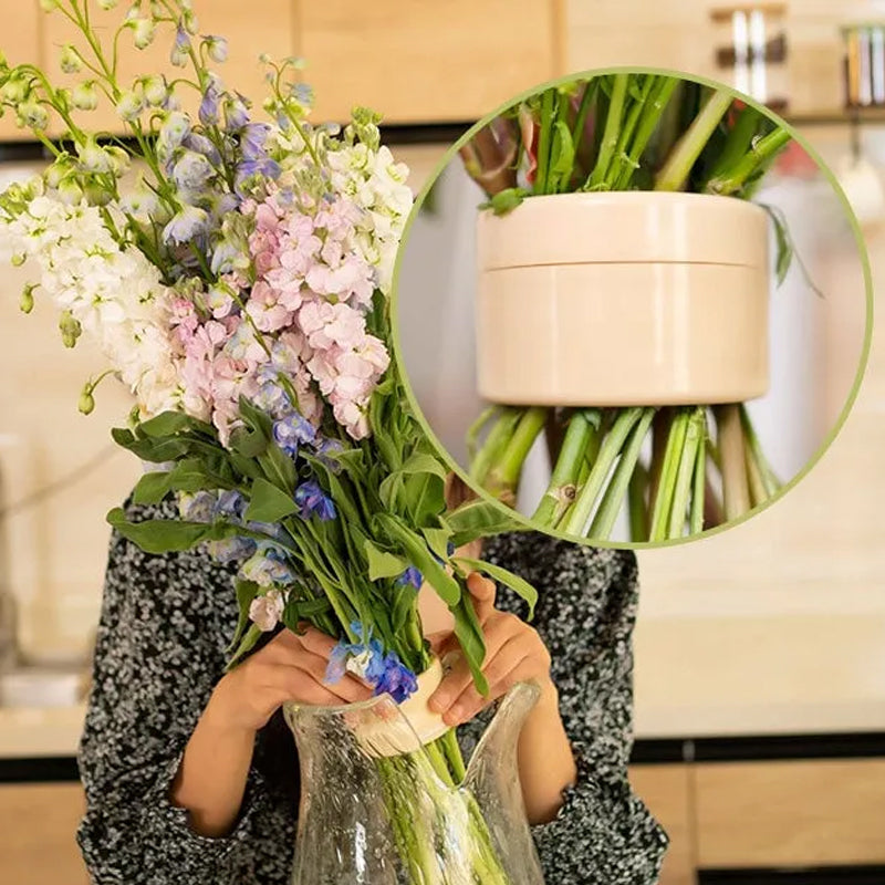 Spiral Flower Stem Holder for Vases – Arranging Support Grid for Fresh Bouquets and Floral Displays in Multiple Colors and Sizes