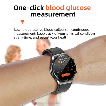 Health Monitoring Smartwatch with ECG, Blood Pressure, Glucose Tracking & Heart Rate Analysis for iOS & Android