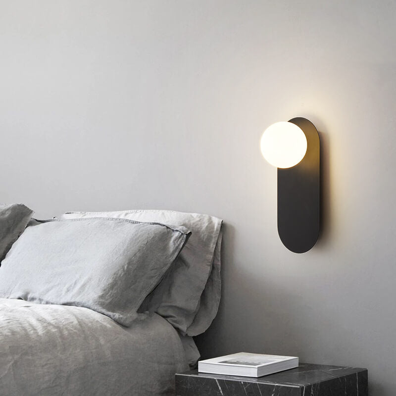 G9 Hardwired Wall Sconce Metal Glass 12 Inch Vertical Fixture Bedroom Hallway Indoor Lighting White Black for Modern Interiors