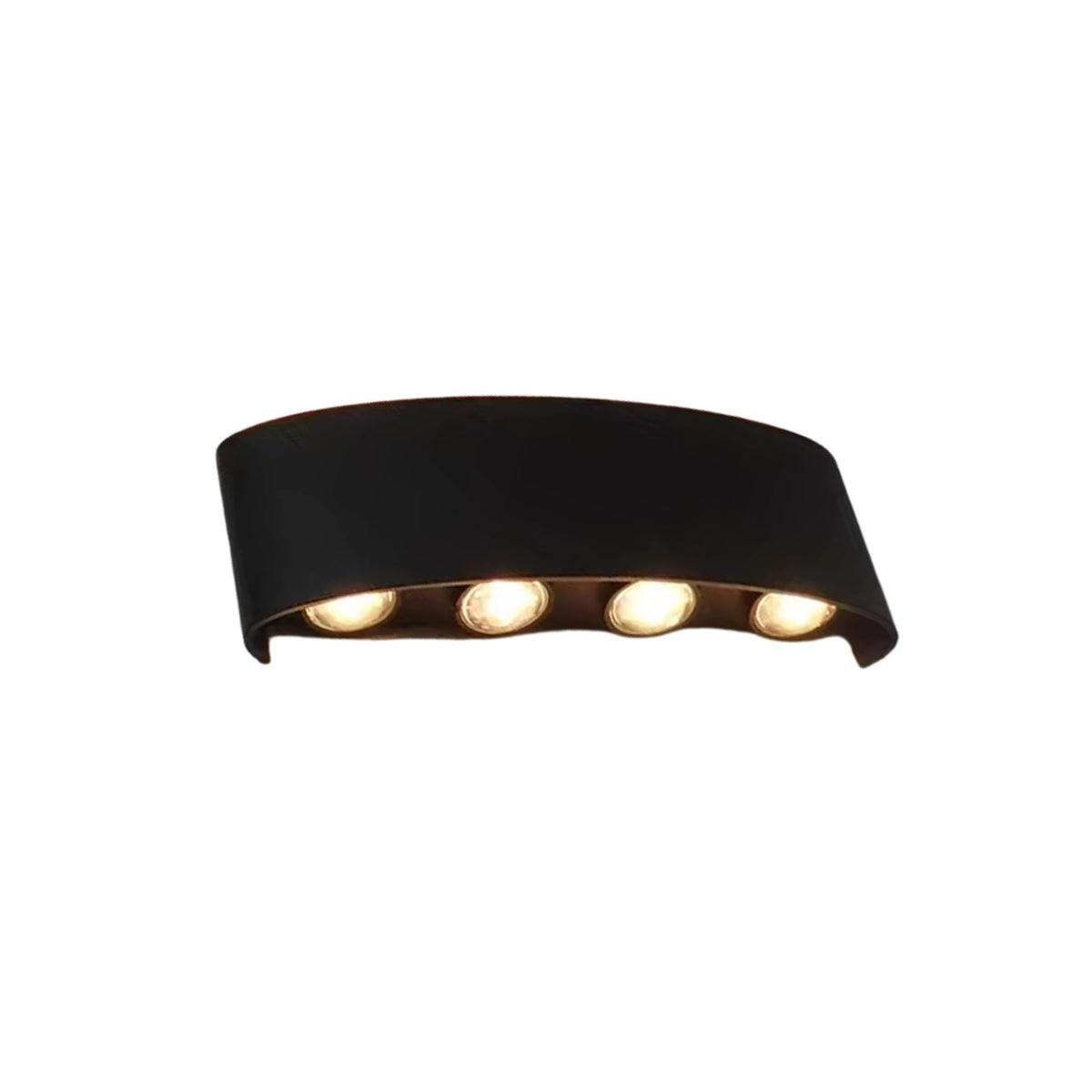 Weatherproof Sconce Fixture 8 in LED Up-Down Beam Black White for Exterior Front Door Hallway Patio Garden Modern Aluminum IP65 Architecture