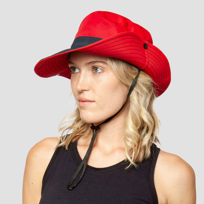 Foldable Wide Brim Sun Hat with UPF 50+ Protection & Ponytail Opening for Women