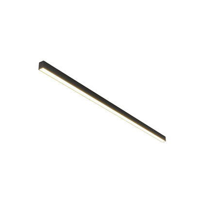 Plafonnier LED linéaire à montage encastré de 47 pouces, luminaire noir pour chambre, salon, couloir, éclairage domestique minimaliste contemporain