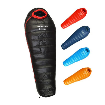 Cold-Weather Down Sleeping Bag for Winter Camping & Backpacking – Lightweight Insulated Mummy Bag Rated to -4°F for Hiking, Trekking &