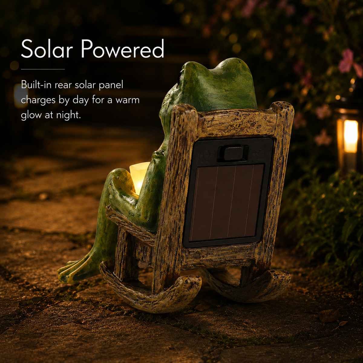 RibbitGlow™ – Solar Frog Garden Light
