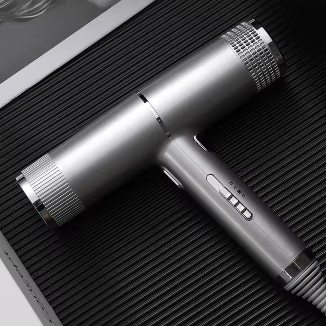 1100W Lightweight Blow Dryer with Ionic Technology for Smooth Styling, Compact Travel Design, Fast Airflow, Anti-Frizz Performance