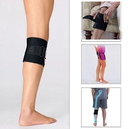 Ceinture de soutien lombaire pour le soulagement des douleurs dorsales – Attelle de compression réglable avec coussin d'acupression pour la sciatique, la hanche et la jambe