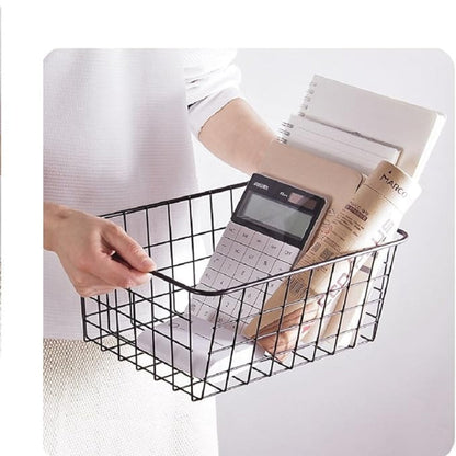 Panier de rangement Daxon - Fer durable, design compact