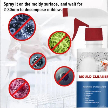 Foaming Mold & Mildew Remover Spray for Bathroom Tile Grout Shower Kitchen No Scrub Stain Eliminator
