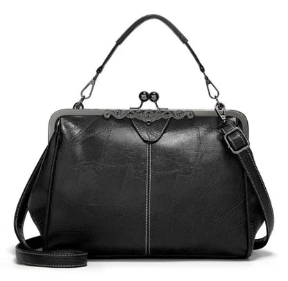 Classic Frame Clutch Purse for Women Evening Formal Dinner Party Shoulder Bag Small Vintage Style Metal Clasp Handbag