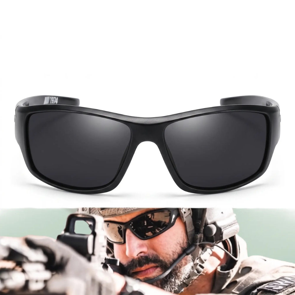 Tactical Photochromic Sunglasses for Men – UV400 Protection, Glare-Reducing Polarized Lenses for Fishing, Driving, Hiking & Outdoor Sports