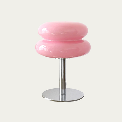 Frosted Glass Accent Lamp 10 Inch Sphere Bedside Light with Metal Base for Nightstand Reading Office Desktop Illumination