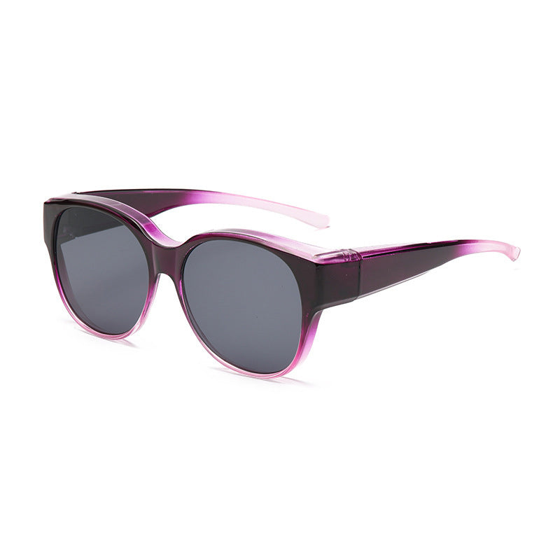 Polarized Over-Prescription Sunglasses Cat-Eye Style UV400 Protection Lightweight Flexible Frame for Outdoor Driving Fishing