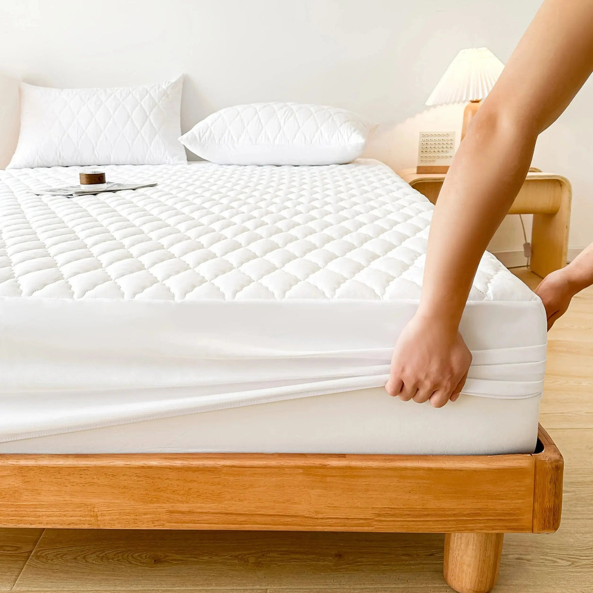 Ortekor | Waterproof Mattress Protector with Quilted Cushioning | Secure Fit for Comfortable Sleep