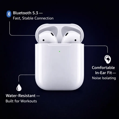 Wireless Earbuds with Charging Case – Bluetooth 5.3 In-Ear Headphones with Mic for Running, Workouts & Daily Use