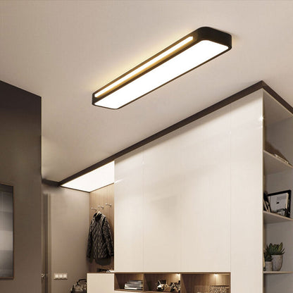 Sleek Rectangular LED Ceiling Light Fixture — Modern Acrylic Flush Mount for Bedroom, Hallway & Living Room