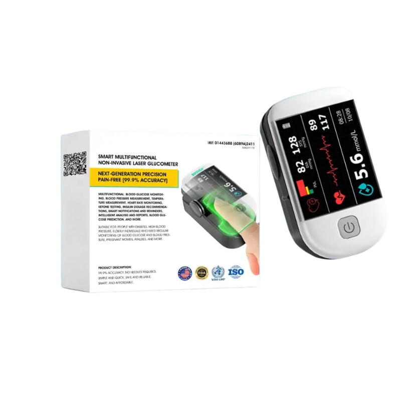 Fingertip Pulse Oximeter with Rotating OLED Display for Blood Oxygen & Heart Rate Monitoring at Home