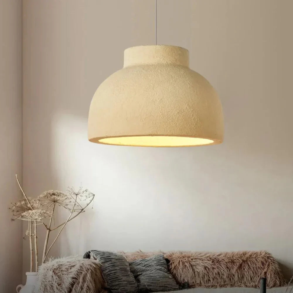 Plafonnier dôme 15 ou 23 pouces avec abat-jour en polystyrène blanc pour salle à manger, îlot de cuisine, chambre à coucher, cordon réglable, culot E26, mini moderne