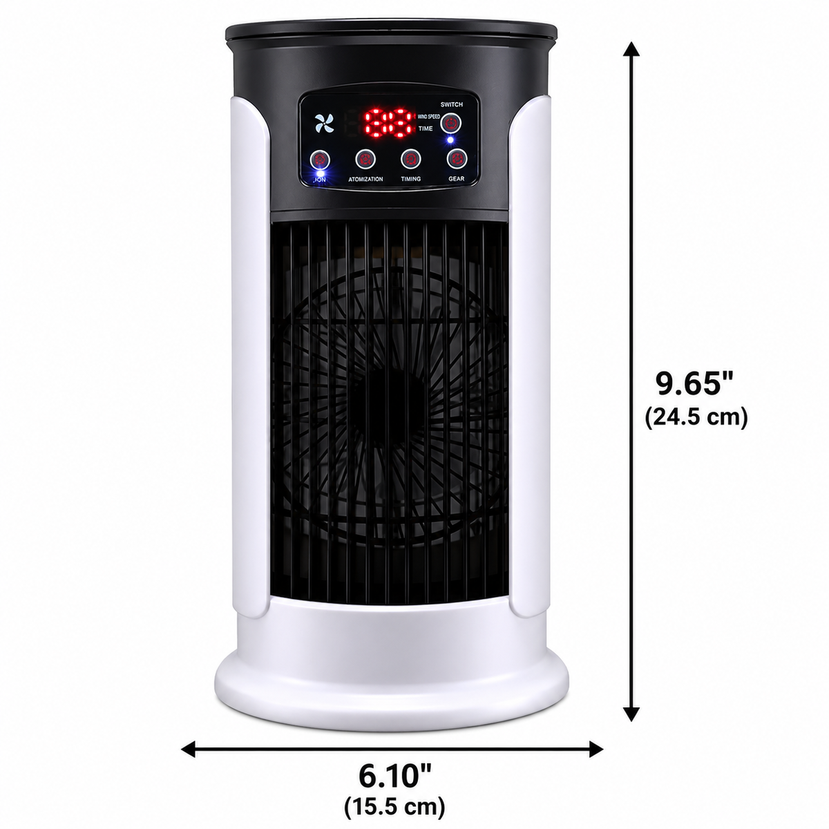 Portable Air Cooler with Wheels – Evaporative Cooling Fan for Home, Office & Bedroom – Compact Mobile AC Unit with Humidifier & Water Tank