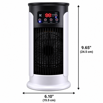 Portable Air Cooler with Wheels – Evaporative Cooling Fan for Home, Office & Bedroom – Compact Mobile AC Unit with Humidifier & Water Tank