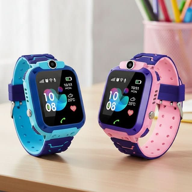 Kids Location Tracker Smartwatch with Two-Way Calling and Emergency Button for Ages 4-12