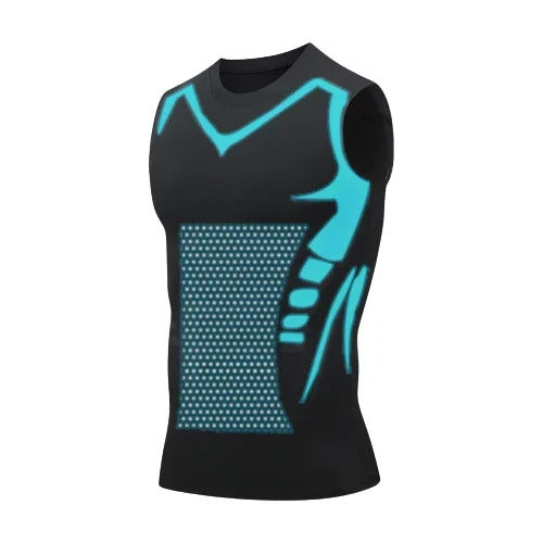 Men's Compression Undershirt for Smoothing Chest & Stomach | Invisible Slimming Tank for Gynecomastia | Posture Support Shapewear
