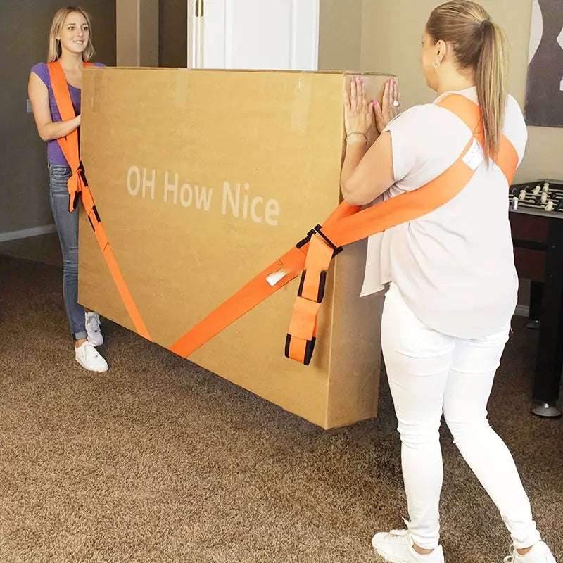 Adjustable Moving Straps for Furniture and Appliances | Shoulder Lifting Harness System for Heavy Items | Ergonomic Load Carrier for Couches