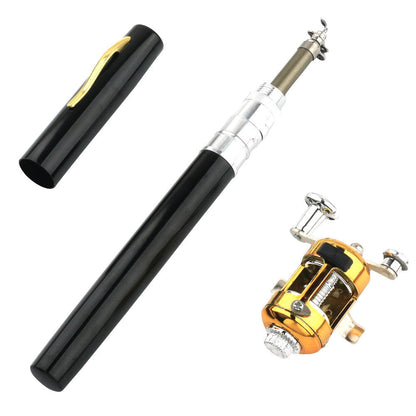 Collapsible Fishing Rod with Aluminum Reel for Travel and Hiking Adventures